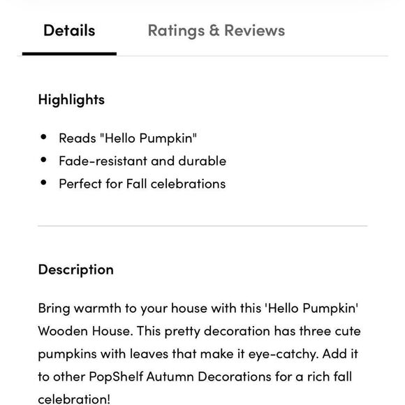 hello PUMPKIN‎ house-shaped Fall decor Autumn tabletop tiered tray display cute - Picture 2 of 8